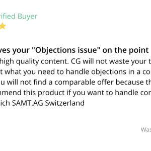 [Video Course] Mastering Objections by Grant Cardone
