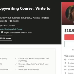 [Udemy Course] The Complete Copywriting Course: Write to Sell Like a Pro by Rob Percival, Tamsin Henderson, Rob Percival