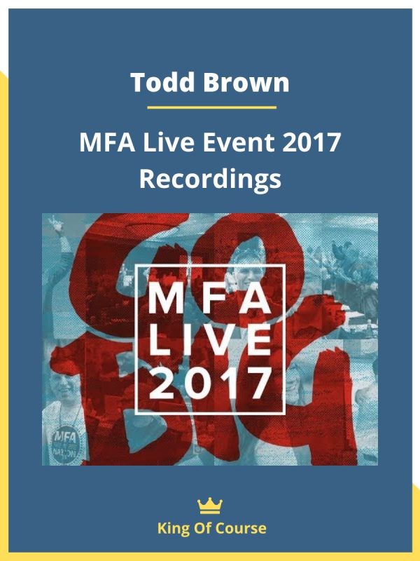 [Video Course] MFA Live Event 2017 by Todd Brown - Image 1