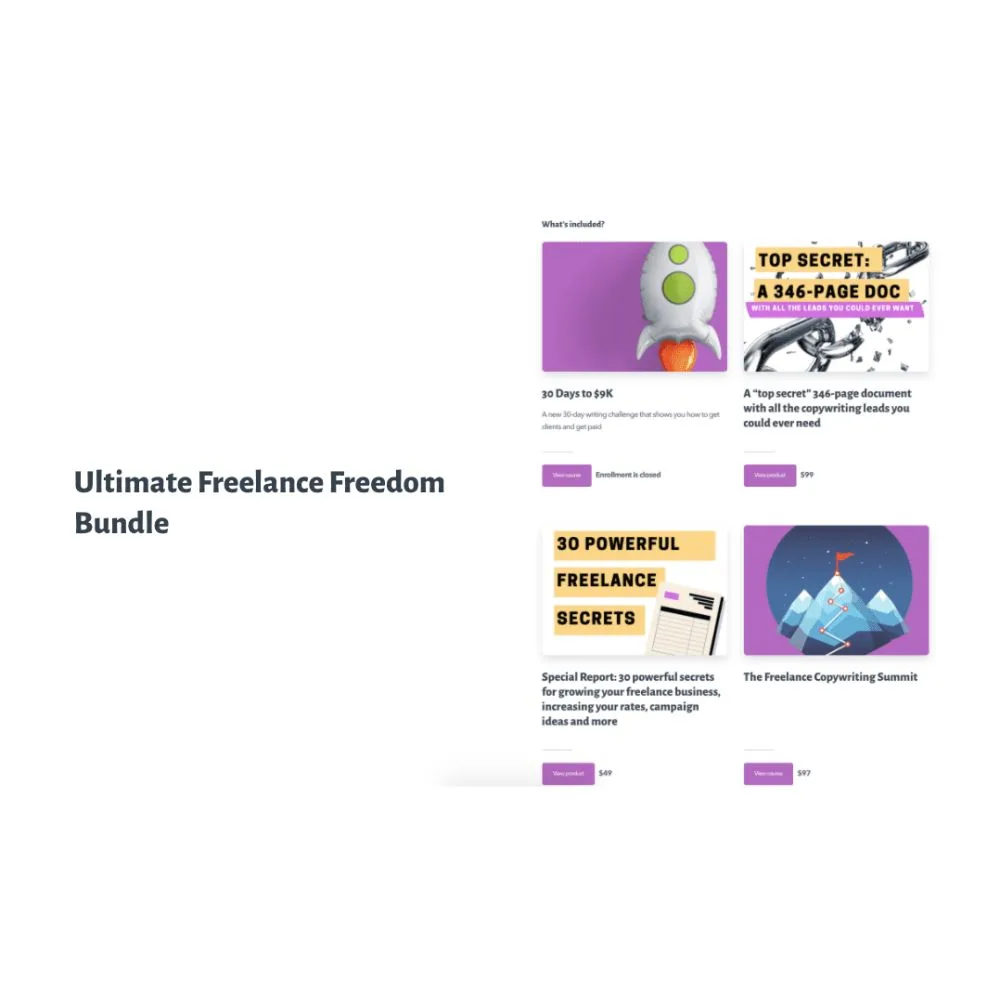 [Member Access] Ultimate Freelance Freedom Bundle by Robert Allen