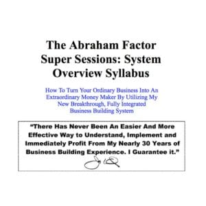 [Audio Course] Abraham Factor Seminar by Jay Abraham