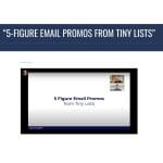 [Member Access] 5-Figure Email Promos From Tiny Lists by Justin Goff - Image 2