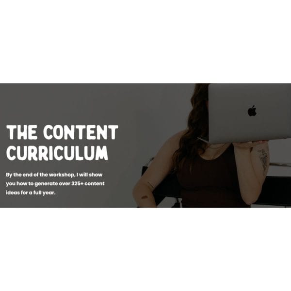 [PDF Course] The Content Curriculum by Amber Figlow - Image 1
