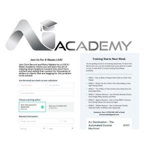 [Video Course] A.I. Academy by Chris Record