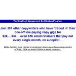 [Member Access] The Email List Management Certification Program by Troy Ericson