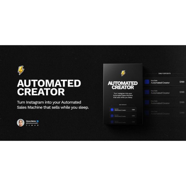 [Video Course] Automated Creator Course by Steve Mellor - Image 1