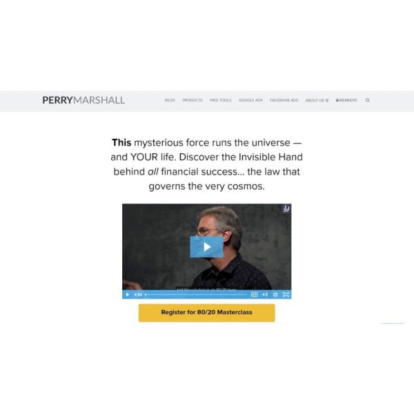 [Video Course] 80-20 Masterclass 2024 by Perry Marshall - Image 1