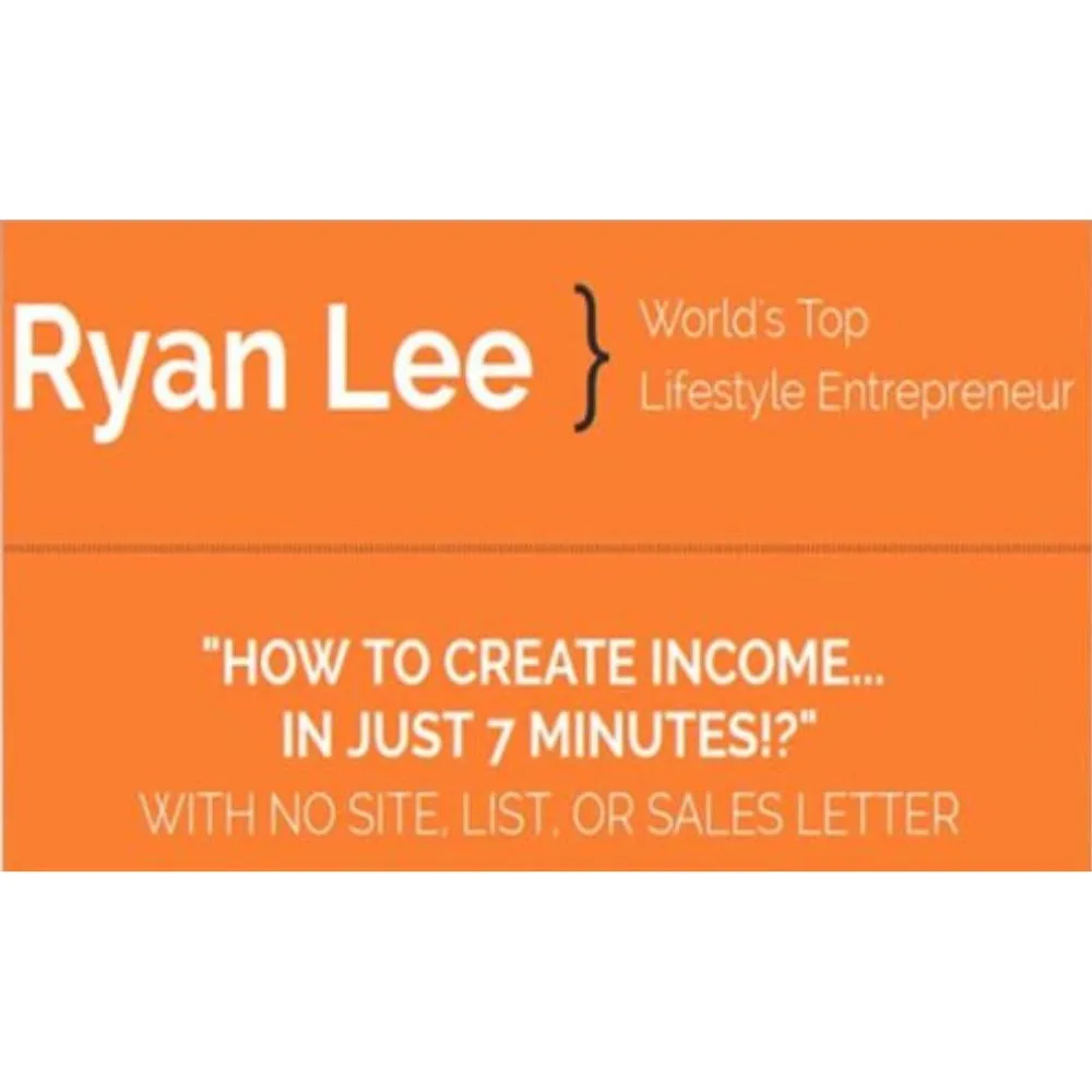 [Member Access] 7 Minute Income by Ryan Lee - Image 1