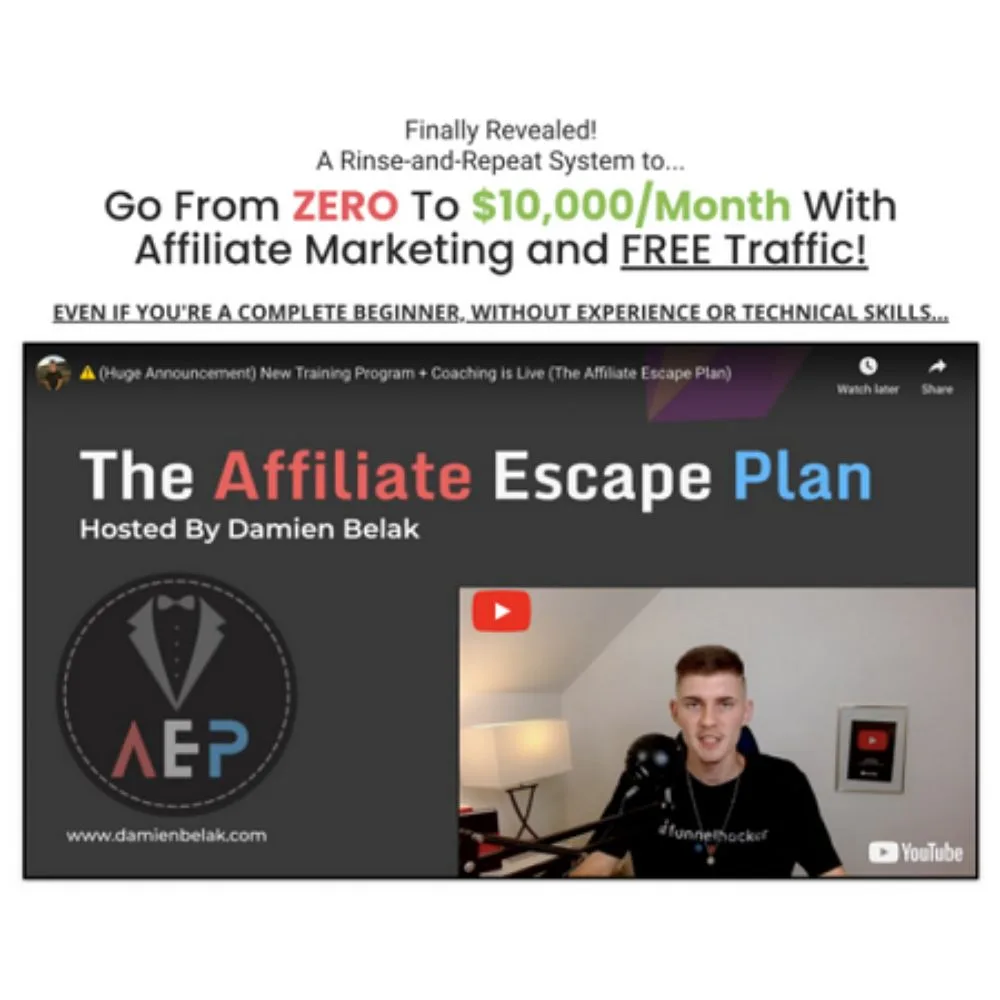 [Member Access] The Affiliate Escape Plan by Damien Belak