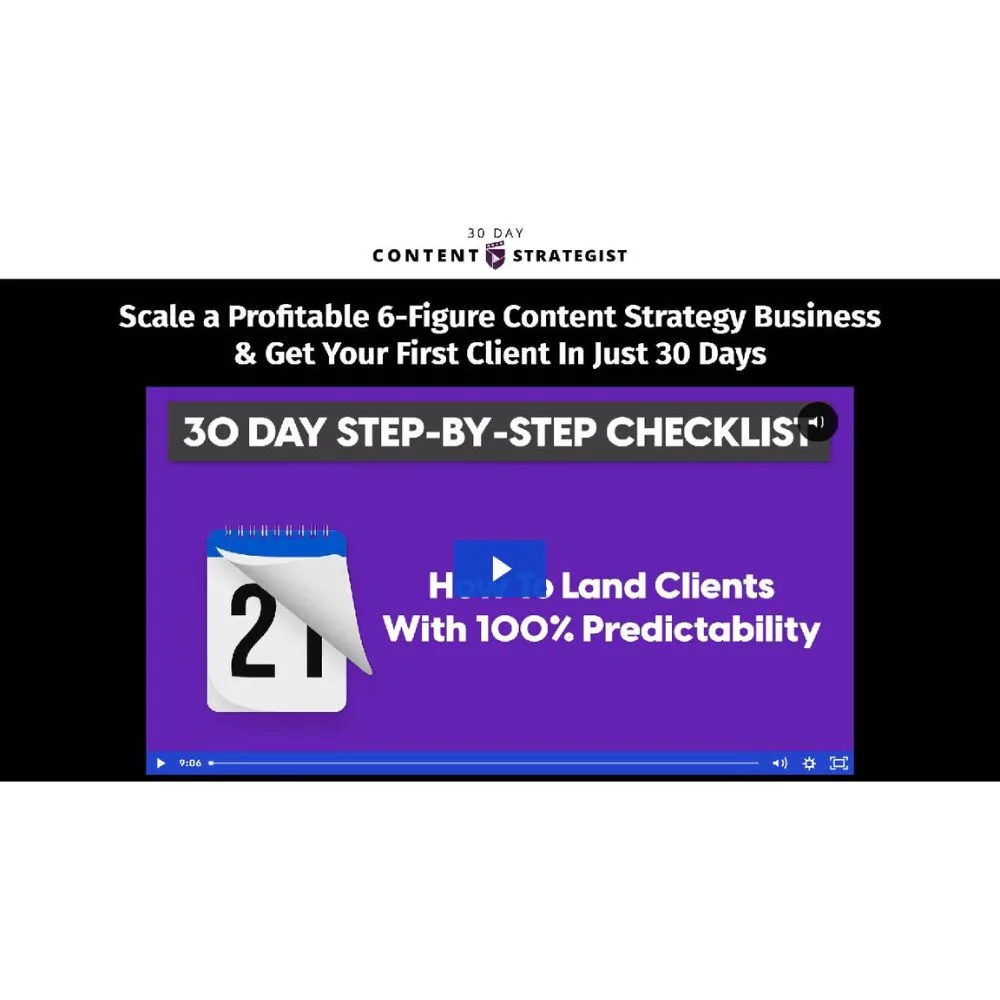 [Member Access] 30-Day Content Strategist by Paul Xavier