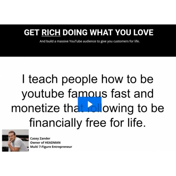 [Video Course] YouTube Fame Game Blueprint by Casey Zander - Image 2