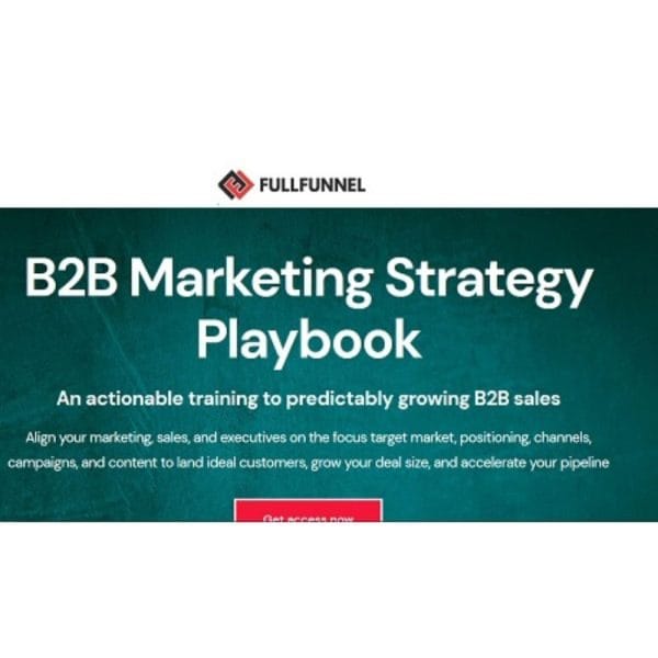 [Video Course] The B2B Marketing Strategy Playbook by Zinkevich & Blagojevic - Image 1