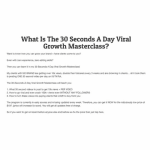 [Member Access] Freedom Business Mentoring - 30 Seconds A Day Viral Growth Masterclass by Max Tornow - Image 3