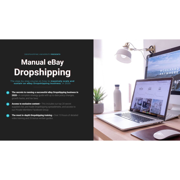[Video Course] Manual eBay Dropshipping by Tom Cormier - Image 1