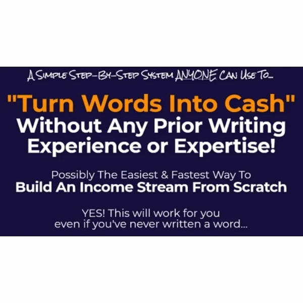 [Video Course] Turn Words Into Cash by Duston McGroarty - Image 1