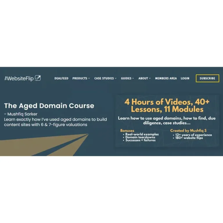 The Aged Domain Course by Mushfiq Sarker