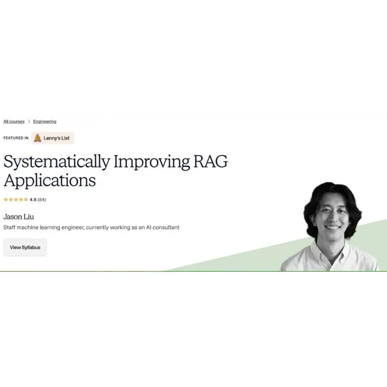 Systematically Improving RAG Applications by Jason Liu