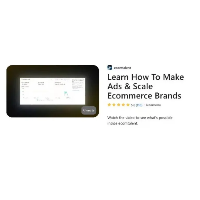 Learn How To Make Ads & Scale Ecommerce Brands by Karlo