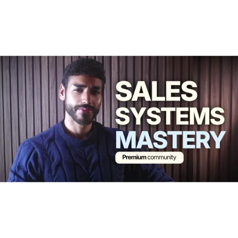 Sales Systems Mastery by Saad Belcaid