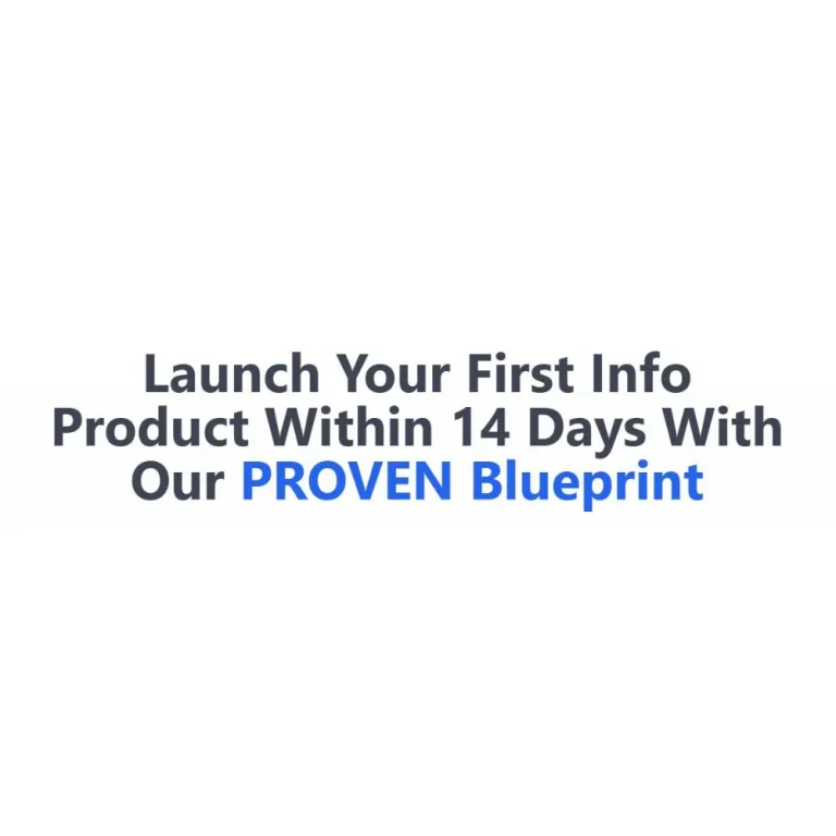 Info Product Blueprint by Orson