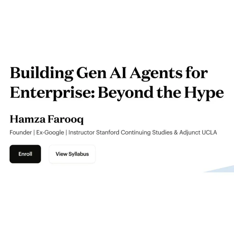 Building Gen AI Agents for Enterprise Beyond the Hype 2025 by Maven