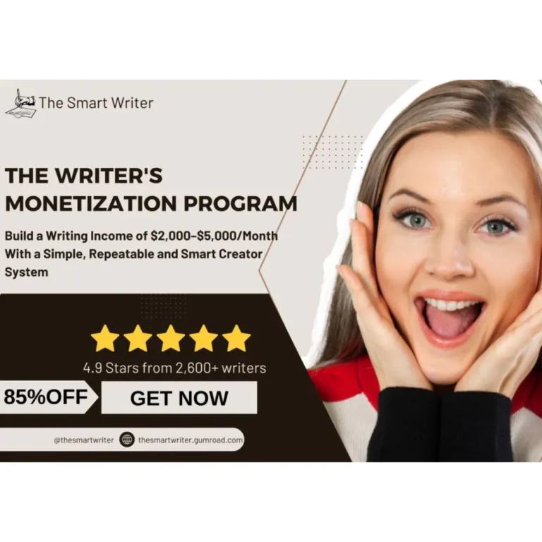 THE WRITER’S MONETIZATION PROGRAM by THE SMART WRITER