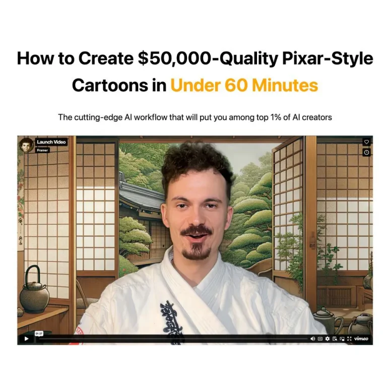 Cartoon Hero AI 2.0 Course by Framer