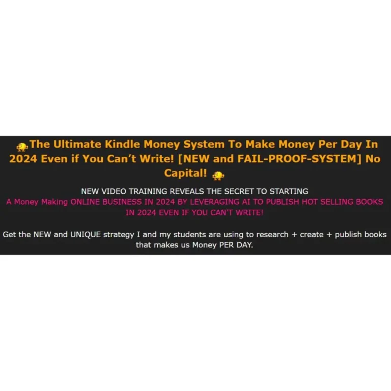 Make Money With Kindle Books In 2024