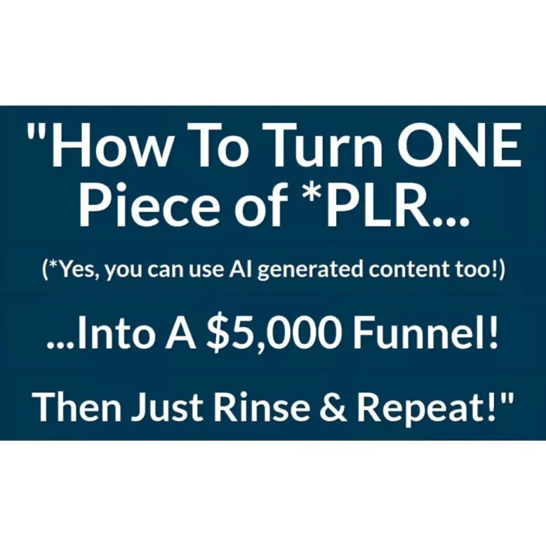 $5K PLR And AI Strategy by Tony Shepherd