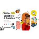 700+ Vector Doodles and Scribbles by Natalie, Doodlicons