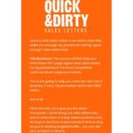 Quick And Dirty Sales Letter by Chris Orzechowski